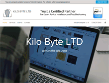 Tablet Screenshot of kilobyte.co.il